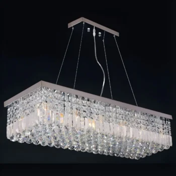 Silver Chrome Finish Chandelier HD-71002 By Homey Design