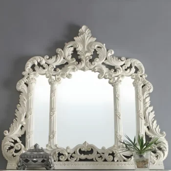 Plantation Cove White Mirror HD-8030 By Homey Design