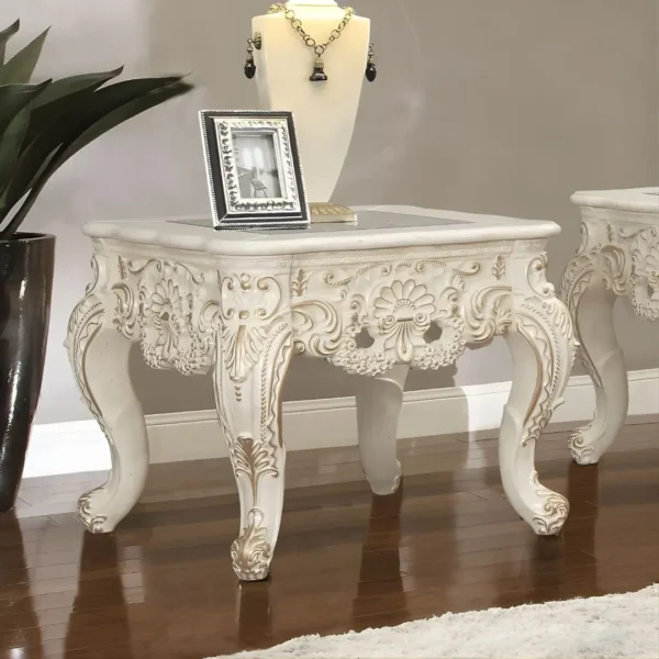 Ivory 3 Coffee Table Set HD-998I By Homey Design - Image 2