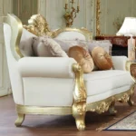 Metallic Gold Victorian 3PCs Sofa Set HD-93630 By Homey Design - Image 3