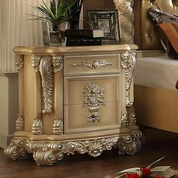 Pickle Frost & Antique Silver 4PC Eastern King Bedroom Set HD-7266 By Homey Design - Image 3