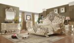 Belle Silver 4PCs Bedroom Set HD-8022 By Homey Design Homey Design Bedroom Sets Mobilia Cleopatra 9 Belle Silver 4PCs Bedroom Set HD-8022 By Homey Design 9