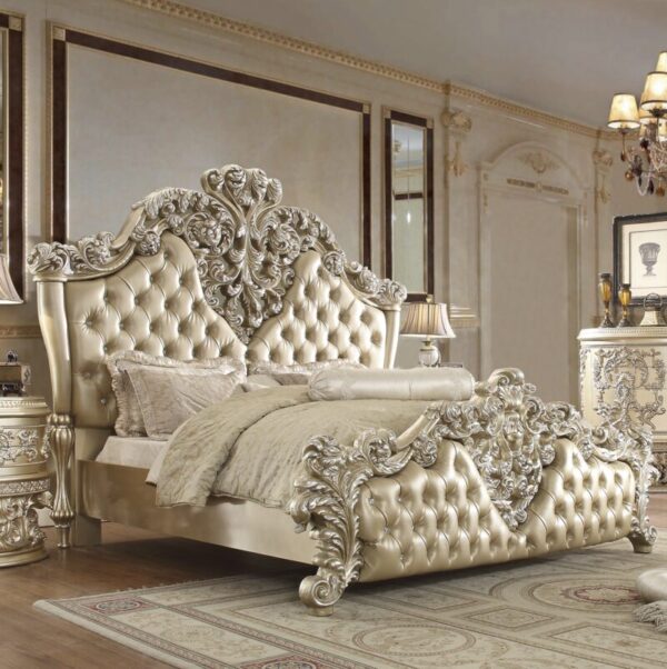 Belle Silver Bed HD-8022 By Homey Design 4