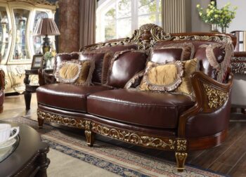 Gold Metal Sofa Set HD-89 3PC By Homey Design