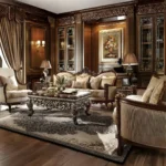 Beige 3 Piece Sofa Set HD-92 By Homey Design