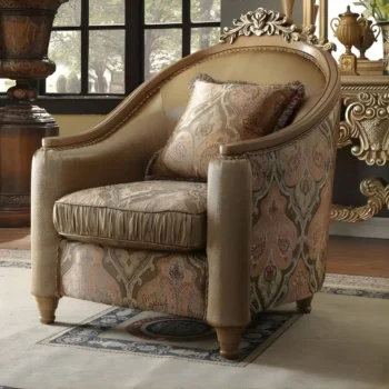 Light Maple Victorian Chair HD-622 By Homey Design