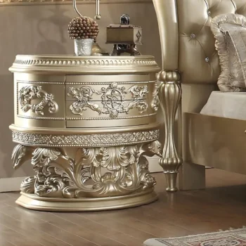 Belle Silver Nightstand HD-8022 By Homey Design