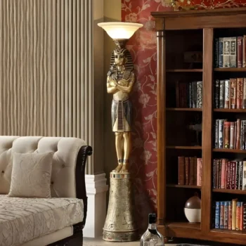 Gold Finish Lamp HD-7953 By Homey Design