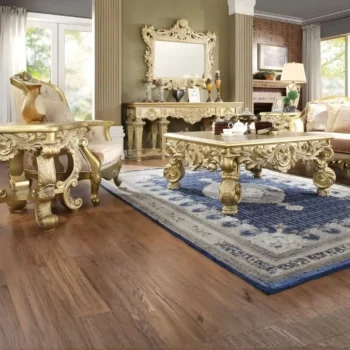 Metallic Bright Gold 3PCs Coffee Table Set HD-8086 By Homey Design