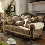 Met Ant Gold & Perfect Brown Victorian 3PC Sofa Set HD-506 By Homey Design - Image 3