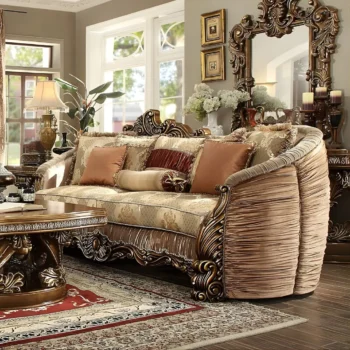 Metallic Gold Sofa HD-1601 By Homey Design