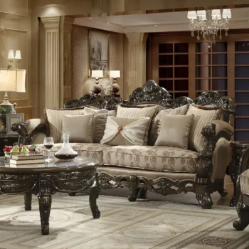 Met Ant Gold & Perfect Brown Sofa HD-2658 By Homey Design