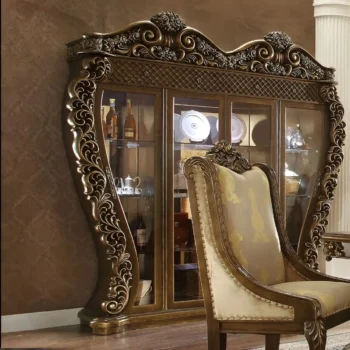 Luxury Met Ant Gold & Perfect Brown Victorian China HD-8011 By Homey Design