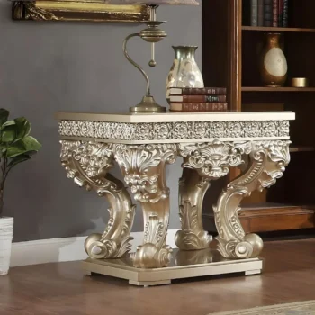 Belle Silver End Table HD-8022 By Homey Design