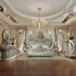 Metallic Silver 4PC Bedroom Set HD-8088 By Homey Design