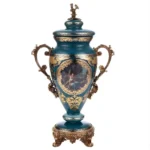 Deep Aegean Blue-Gold URN HD-4016S By Homey Design