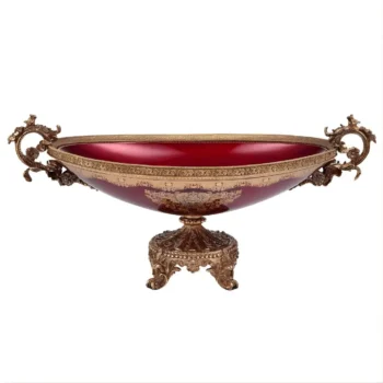 Bronze & Ruby Red Bowl HD-6003L By Homey Design