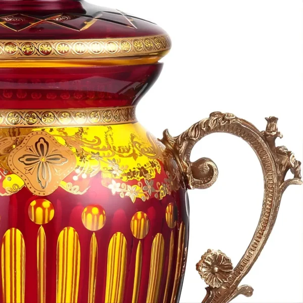 Bronze – Amber & Ruby Red-Gold URN HD-3016 By Homey Design - Image 2