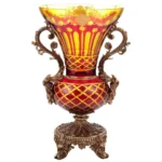 Bronze – Amber & Ruby Red-Gold Vase HD-3014 By Homey Design