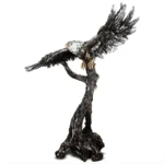 Bronze & Nickel Silver Victorian Eagle Statue HD-1133 By Homey Design