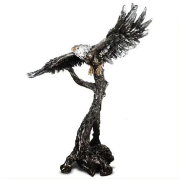 Bronze & Nickel Silver Victorian Eagle Statue HD-1133 By Homey Design