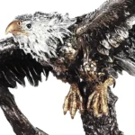 Bronze & Nickel Silver Victorian Eagle Statue HD-1133 By Homey Design - Image 2