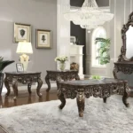 Walnut Coffee Table Set Of 3 HD-998C By Homey Design