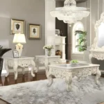 Ivory 3 Coffee Table Set HD-998I By Homey Design
