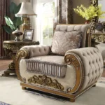 HD-25 Homey Design 3Pc Sofa Set in Perfect Brown - Image 4