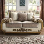 HD-25 Homey Design 3Pc Sofa Set in Perfect Brown - Image 3