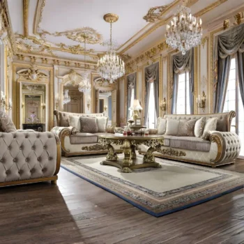 HD-25 Homey Design 3Pc Sofa Set in Perfect Brown