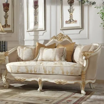Plantation Cove White Loveseat HD-2669 By Homey Design