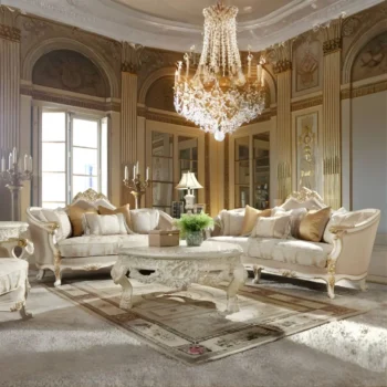 Plantation Cove White 3PCs Sofa Set HD-2669 By Homey Design