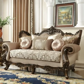 Perfect Brown Loveseat HD-6935 By Homey Design