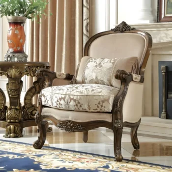 Perfect Brown Victorian Chair HD-6935 By Homey Design