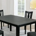 Dunseith 5 Pc. Dining Set Transitional WhiteGray by Furniture of America
