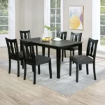 Dunseith 5 Pc. Dining Set Transitional WhiteGray by Furniture of America
