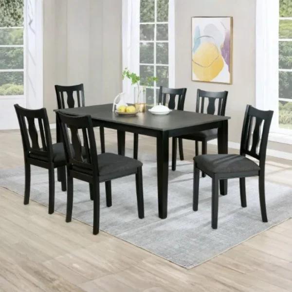 Dunseith 5 Pc. Dining Set Transitional WhiteGray by Furniture of America