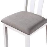 Dunseith 5 Pc. Dining Set Transitional WhiteGray by Furniture of America