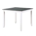 Dunseith 5 Pc. Dining Set Transitional WhiteGray by Furniture of America