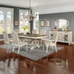 Arcadia Dining Table CM3150WH-T BY Furniture of America