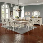 Arcadia Dining Table CM3150WH-T BY Furniture of America