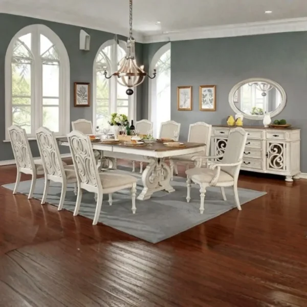 Arcadia Dining Table CM3150WH-T BY Furniture of America