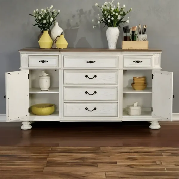 Arcadia Server CM3150WH-SV BY Furniture of America