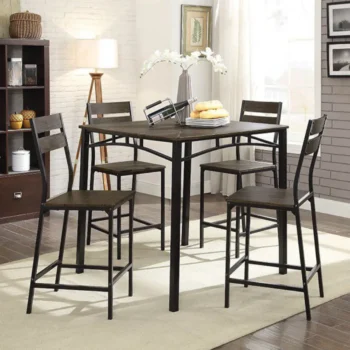 Westport 5 Pc. Counter Ht. Table Set CM3920PT-5PK BY Furniture of America -2
