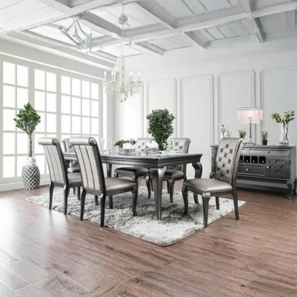 Amina Dining Table CM3219GY-T BY Furniture of America