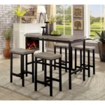 Vilvoorde 5 Pc. Counter Ht. Table Set CM3454PT-5PK BY Furniture of America