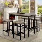 Vilvoorde 5 Pc. Counter Ht. Table Set CM3454PT-5PK BY Furniture of America