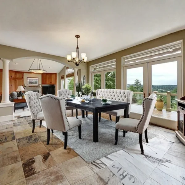 Sania 84 Dining Table CM3324BK-T-84 BY Furniture of America