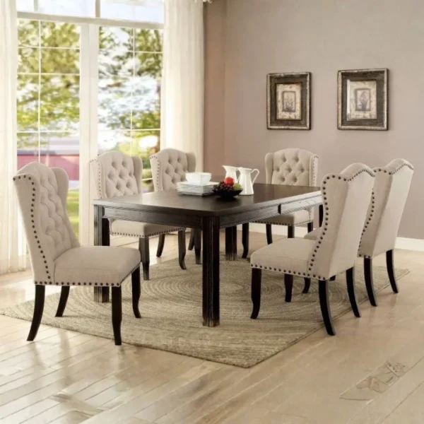 Sania Dining Table CM3324BK-T BY Furniture of America